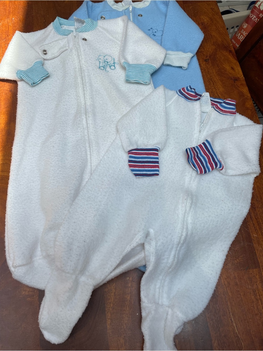 Gerber and Carter vintage sleep sack and pajamas size 0-6 month